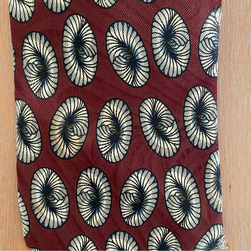 Men's Red Wine Colored Talbott Studio Nordstrom Patterned Tie